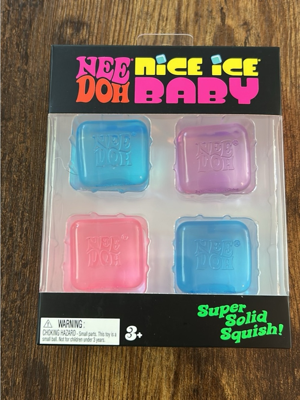 Nice Ice Baby Super Solid Squish Set - Pink, Blue, Purple - NEE DOH